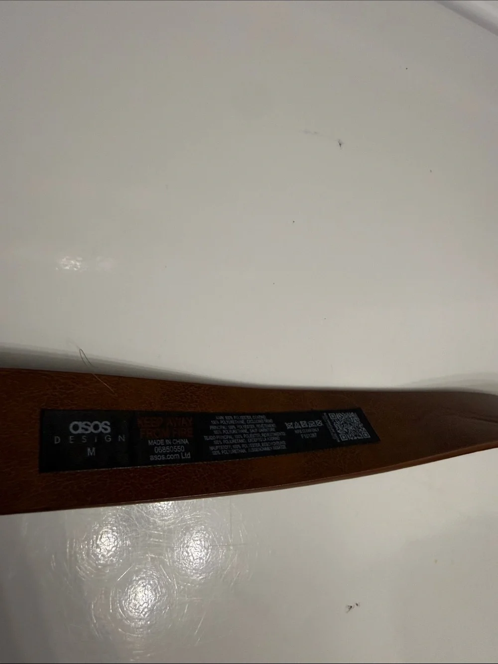 🥳 5 for $25 BUNDLE ASOS Brown Faux Leather Belt with Black Buckle